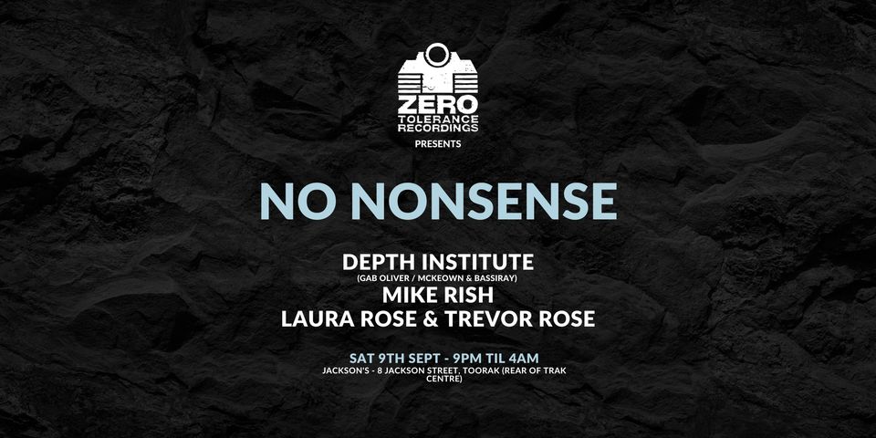 Zero Tolerance Presents - No Nonsense 2023